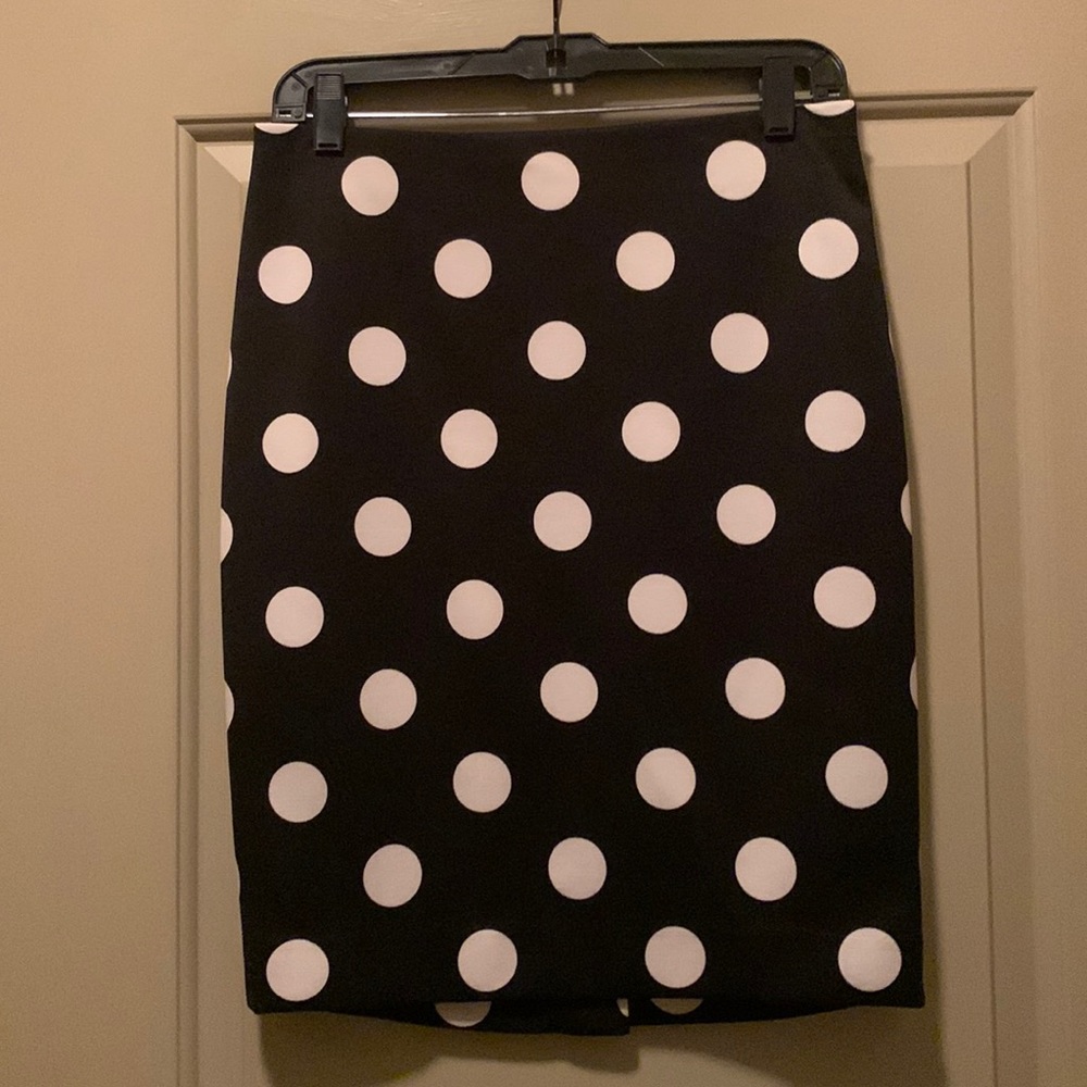 Polka Dot Pencil Skirt from The Limited